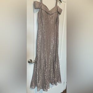 Floor length size 14 R&M Richard’s dress.